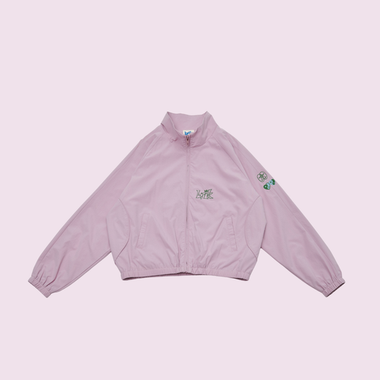 All-Day Standcollar Windbreaker in Powder Pink