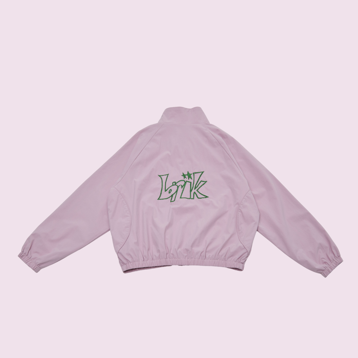 All-Day Standcollar Windbreaker in Powder Pink