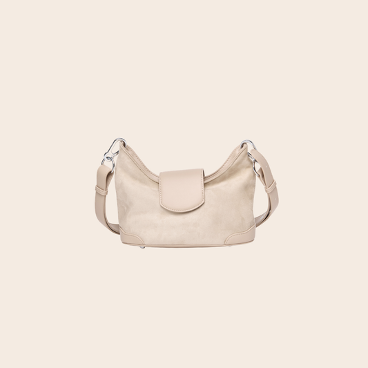 Petite Slouchie Bag in Cookie Dough