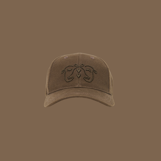 Twins Cap in Brown