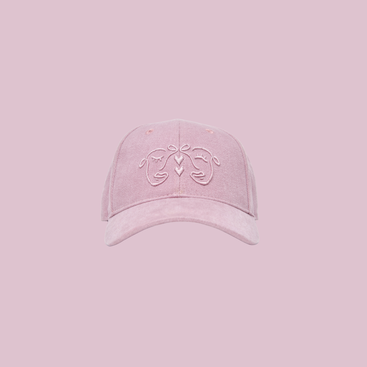 Twins Cap in Mauve Pink