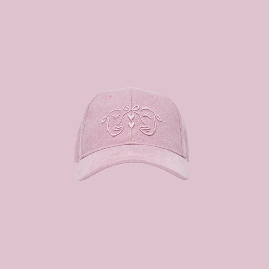 Twins Cap in Mauve Pink