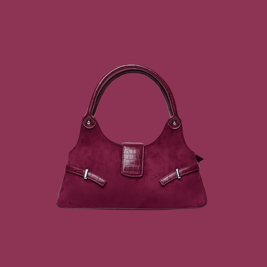 Rêverie Bag [Suede] in Red Velvet