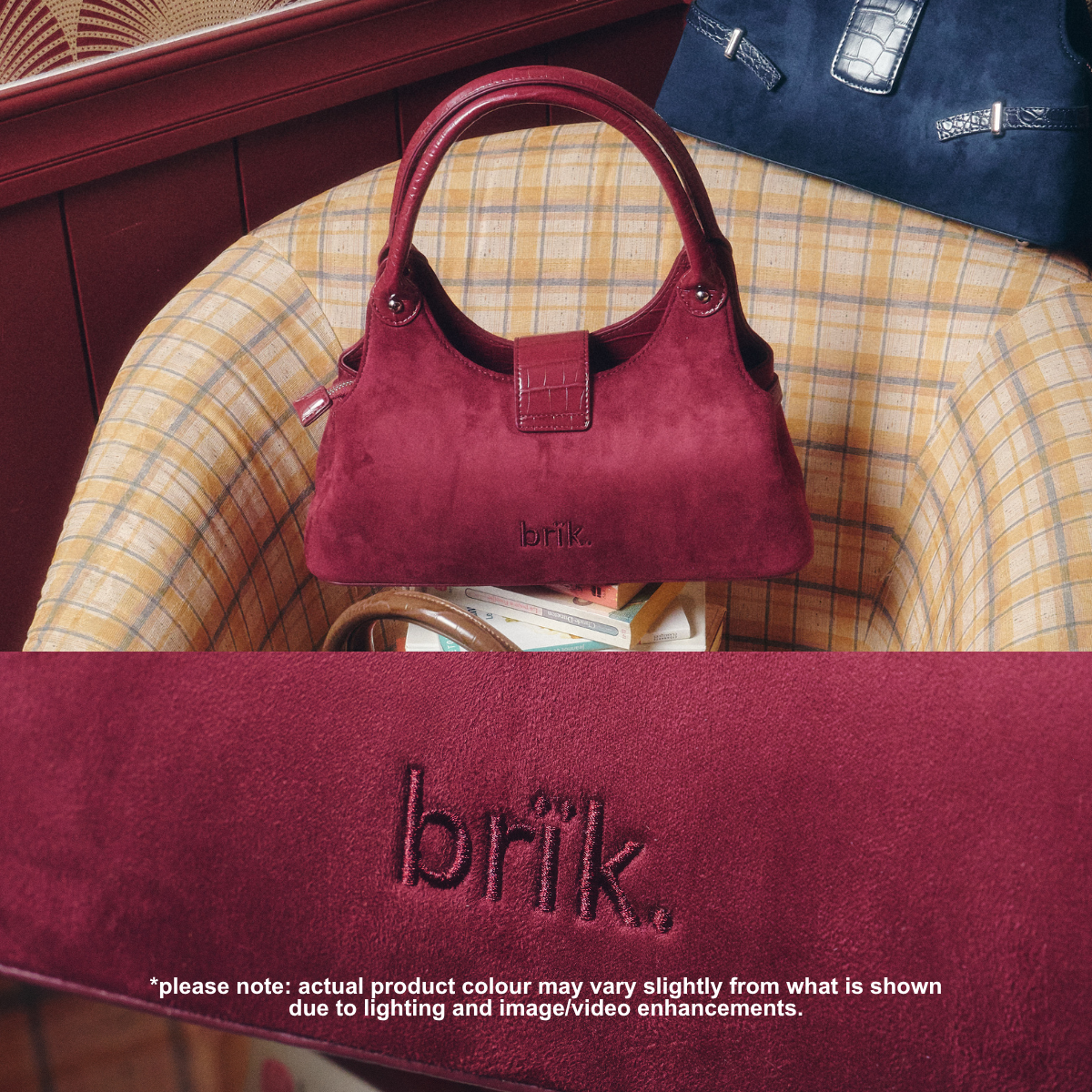 Rêverie Bag [Suede] in Red Velvet