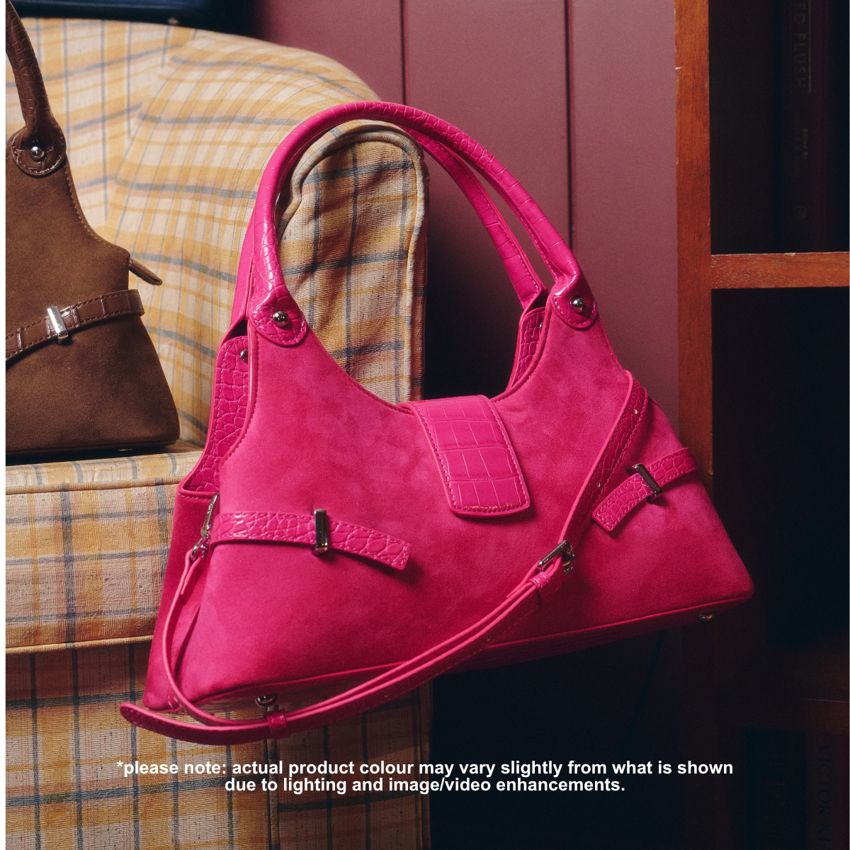 Rêverie Bag [Suede] in Cranberry