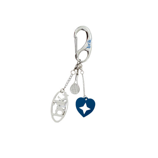 brïksvg Carabiner Keychain in Badminton