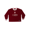 Velvet Jersey in Maroon