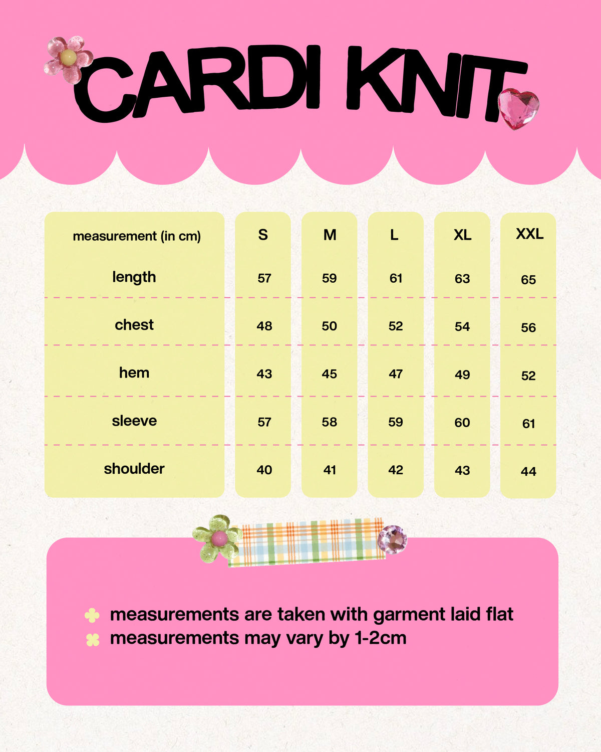 Cardi Knit Script in Pink
