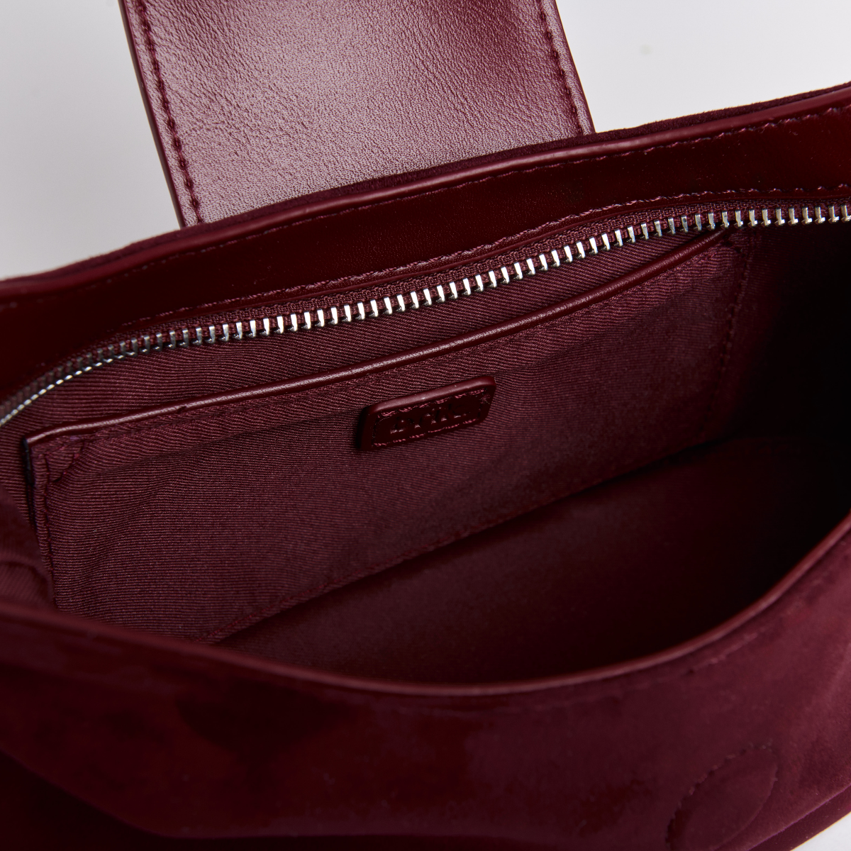 Petite Slouchie Bag in Red Velvet